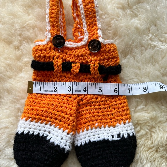 Crocheted Teddy Bear Overalls - Picture 5 of 5